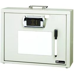MMF Industries Med-Master Premium Steel Locking Medication Case with RFID Lock, Platinum (201906206)
