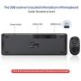 Wireless Keyboard and Mouse, Jelly Comb 2.4G USB Keyboard Mouse Combo Slim Ergonomic Quiet Energy-Saving Keyboard Mouse Set for Windows, Computer, Desktop, PC, Notebook, Laptop-KS27-2-Black and Blue