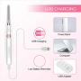 Heated Eyelash Curler, TOUCHBeauty USB Rechargeable Electric Eyelash Curlers with 3 Temperature Settings Silicone Comb Lash Curler for Women Quick Natural Curling Safe Painless Long Lasting