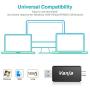 Vanja USB Type C SD Card Reader, USB 3.0 Micro SD Card Reader OTG Adapter for TF, SD, Micro SD, SDXC, SDHC, MMC, RS-MMC, Micro SDXC, Micro SDHC, UHS-I for Mac, Windows, Linux, PC, Laptop