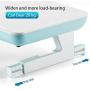 Foldable Monitor Stand Riser, Adjustable Length Computer Stand Riser with Storage Drawer Tablet Phone Stand for PC Laptop Computer (White)