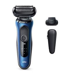 Braun Electric Razor for Men, Series 6 6020s SensoFlex Electric Shaver with Precision Trimmer, Rechargeable, Wet & Dry Foil Shaver with Travel Case