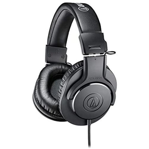 Audio-Technica ATH-M20X Professional Studio Monitor Headphones, Black