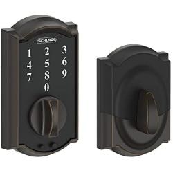 Schlage Touch Camelot Deadbolt (Aged Bronze) BE375 CAM 716