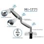 Mount-It! Single Monitor Arm Desk Mount | Gas Spring Monitor Arm | Full Motion Articulating Height Adjustable | Fits 21 22 23 24 27 30 32 Inch VESA Compatible Computer Screen | Clamp and Grommet Base Mount-It! Single Monitor Arm Desk Mount | Gas Spring Monitor Arm | Full Motion Articulating Height Adjustable | Fits 21 22 23 24 27 30 32 Inch VESA Compatible Computer Screen | Clamp and Grommet Base