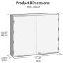 Acrimet Key Cabinet Organizer 256 Positions with Lock (Wall Mount) (256 Smoke Tags Included) (Black Cabinet)