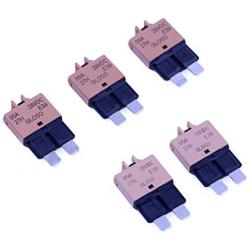 T Tocas 5 Amp 5pcs Manual Reset Low Profile ATC Circuit Breakers 12V - 28VDC (5A)