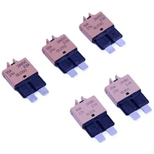 T Tocas 5 Amp 5pcs Manual Reset Low Profile ATC Circuit Breakers 12V - 28VDC (5A)