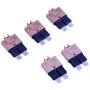 T Tocas 5 Amp 5pcs Manual Reset Low Profile ATC Circuit Breakers 12V - 28VDC (5A)