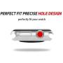 Smiling Case Compatible with Apple Watch Series 3/Series 2 Built in Screen Protector 38mm,Overall Protective Case TPU Clear Ultra-Thin Cover(2 pack)