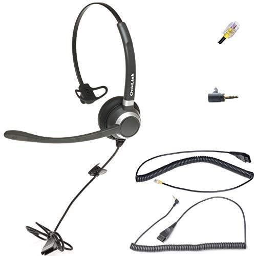 OvisLink Call Center Headset Compatible with Cisco Phone All Desktop Models