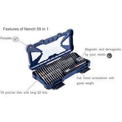 Precision Screwdriver Set Magnetic,56 in 1 Nanch Small Screwdriver Tool kit for Computer PC Smartphone Eyeglasses and other Electronics