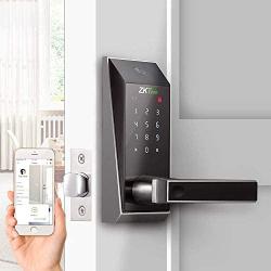 AL10B Lever Lock with Touch Screen and Bluetooth Smart Door Lock Digital Lock with 2 Mifare Cards