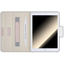 Thankscase Case for iPad Air 10.5'' (3rd Gen) / iPad Pro 10.5, Rotating Case Stand Cover with Pencil Holder, Swivel Case Bulid-in Wallet Pocket, Hand Strap for iPad Air 3rd Gen 10.5'' 2019 (Rose White)