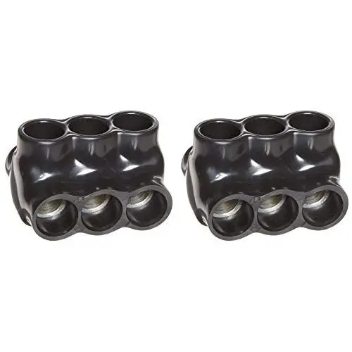 Morris Products 97643 Multi-Cable Connector, Insulated, Dual Entry, Black, 3 Ports, 250-6 Wire Range, 5/16'' Allen Hex 3 Ports, 250-6 Wire Range, 5/16'' Allen Hex (Two Pack) Morris Products 97643 Multi-Cable Connector, Insulated, Dual Entry, Black, 3 Ports, 250-6 Wire Range, 5/16'' Allen Hex 3 Ports, 250-6 Wire Range, 5/16'' Allen Hex (Two Pack)