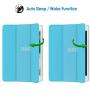 JETech Case for iPad Air 2 (Not for iPad Air 1st Edition), Smart Cover Auto Wake/Sleep, Blue