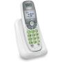 VTech CS6114 DECT 6.0 Cordless Phone with Caller ID/Call Waiting, White/Grey with 1 Handset