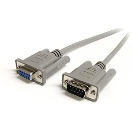 StarTech.com 6ft Straight Through Serial Cable - DB9 M/F (MXT100) Gray - M/F