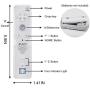 Wii Remote Controller (2 Sets) Include 2 Wii Remote and Build-in Motion Sensor Plus and 2 Nunchuck (2 in 1)