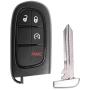 VOFONO Smart Keyless Entry Remote Car Alarm Key Fob Fit for Dodge Ram 1500 2500 3500 2013-2018, FCC ID: GQ4-54T
