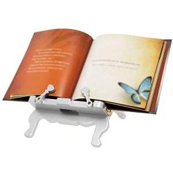 Throne BookChair Book Stand iPad Tablet eReader Holder Reading Rest Book Lover Gift – Silver
