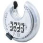 FJM Security SX-790 4-Dial Combination Disc Padlock, Chrome - 10 Pack