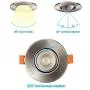 TORCHSTAR 3 Inch Gimbal LED Dimmable Recessed Light with J-Box, 7W (50W Eqv.) 500lm, Airtight, ETL/Energy Star/JA8/Title 24 Listed, CRI 90+, 3000K Warm White, 5 Years Warranty, Satin Nickel, Pack of 6