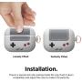 elago AW5 Compatible with Airpods Pro Case, Classic Handheld Game Console Design Case with Keychain, Durable Silicone Construction [US Patent Registered] [Light Grey]