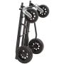 Rock-N-Roller R12STEALTH (All Terrain Stealth) 8-in-1 Folding Multi-Cart/Hand Truck/Dolly/Platform Cart/34'' to 52'' Telescoping Frame/500 lbs. Load Capacity, Black