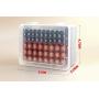 Battery Organizer Storage Box, Garage Case Holder for 24 AA, 30 AAA Batteries (Bag Not Include Batteries Pack)