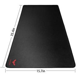 Havit Large Gaming Mouse Pad (35.43 X 15.75X 0.12inch) Extended Ergonomic for Computers Thick Keyboard Mouse Mat Non-Slip Rubber Base Mousepad Black