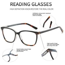 ZENOTTIC Anti Blue Light Glasses Blue Light Blocking Reading Glasses Stylish Leopard Glasses Anti Eyestrain for Women
