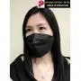[20Pcs] Wes Care 3D Premium Face Mask Black Edition (KF Design) | Made in Singapore | UV Clean, Soft & Comfortable, Easy to Breathe | Ships from USA