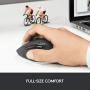 Logitech M720 Wireless Triathlon Mouse with Bluetooth for PC with Hyper-Fast Scrolling and USB Unifying Receiver for Computer and Laptop - Black