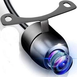 Universal Multi-Mount Rear View Camera - Marine Grade Waterproof Built-in Distance Scale Lines Backup Parking/Reverse Assist Flush or Hang Mount Cam w/ 420 TVL Resolution & RCA Output - Pyle PLCM24IR