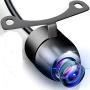 Universal Multi-Mount Rear View Camera - Marine Grade Waterproof Built-in Distance Scale Lines Backup Parking/Reverse Assist Flush or Hang Mount Cam w/ 420 TVL Resolution & RCA Output - Pyle PLCM24IR