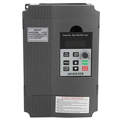 Single Phase VFD Drive VFD Inverter Professional Variable Frequency Drive 2.2KW 3HP 220V 10A for Spindle Motor Speed Control (VFD-2.2KW)