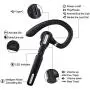 Bluetooth Headset, Wireless Bluetooth Earpiece V5.0 8-10 Hours Talktime Stereo Noise Cancelling Mic, Compatible for iPhone Android Cell Phones Driving/Business/Office (Black)