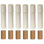 Royal Designs 4 Inch Candle Drip Sleeves Chandelier Socket Covers with Paper Insulation, White, Set of 6