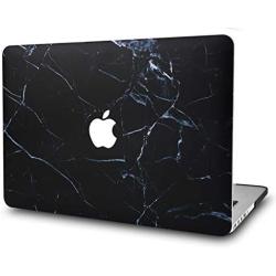KECC Laptop Case Compatible with MacBook Pro 13'' (2021/2020/2019/2018/2017/2016) Plastic Hard Shell Cover A2338 M1 A2289 A2251 A2159 A1989 A1706 A1708 Touch Bar (Black Marble)