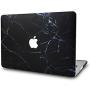 KECC Laptop Case Compatible with MacBook Pro 13'' (2021/2020/2019/2018/2017/2016) Plastic Hard Shell Cover A2338 M1 A2289 A2251 A2159 A1989 A1706 A1708 Touch Bar (Black Marble)