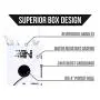 Next 10/2 Speaker Wire - 10 AWG/Gauge 2 Conductor - UL Listed in Wall (CL2/CL3) and Outdoor/In Ground (Direct Burial) Rated - Oxygen-Free Copper (OFC) - 250 Foot Bulk Cable Pull Box - Black