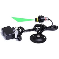 MXTLASER 520-80 Φ18x65mm Glass Lens Focusable Direct Green Laser Line Module for Clothes Cutting/Wood Cutting/Mechanical Positioning (Laser Module + Adapter + Holder)