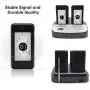 NOLAS Corum 10 Units Restaurant Calling Pager/Guest Waiting Pagers/Wireless Paging System with Charging Dock and Transmitter Coaster for Restaurant and Church Nursery (10)