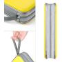 alavisxf xx CD Case, 96 Capacity Hard Plastic CD Holder Protective DVD Disc Storage Case Holder Portable Zipper CD DVD Organizer Storage Wallet for Car Home Travel (96 Capacity, Yellow)