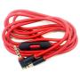 SINDERY Replacement Audio Cable Cord Wire with in-line Microphone and Control Compatible with Headphones Solo/Studio/Pro/Detox/Wireless/Mixr/Executive/Pill (Black Red)