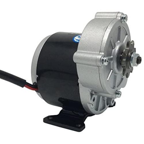 BEMONOC 24 Volt 350 Watt MY1016Z3 Gear Reduction Electric Motor with 9 Tooth Sprocket