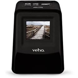 Veho Smartfix Portable Stand Alone 14 Megapixel Negative Film & Slide Scanner with 2.4” Digital Screen and 135 Slider Tray for 135/110/126 Negatives Compatible with Mac/PC – Black (VFS-014-SF)
