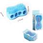 Emoly Upgraded Soft Silicone Body Brush Body，Scrubber Bath Shower Glove Exfoliating Skin SPA Massage Scrubber Cleanser, Antiskid Finger Sleeve for Baby Kids Wife Men Women Family (Purple)