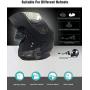 Motorcycle Helmet Headset FreedConn R1plus Bluetooth Intercom with 1080P Camera FM Radio 1000M 6 Riders Waterproof Wireless Communication Sysstems for Half- face & 3/4- face Helmet